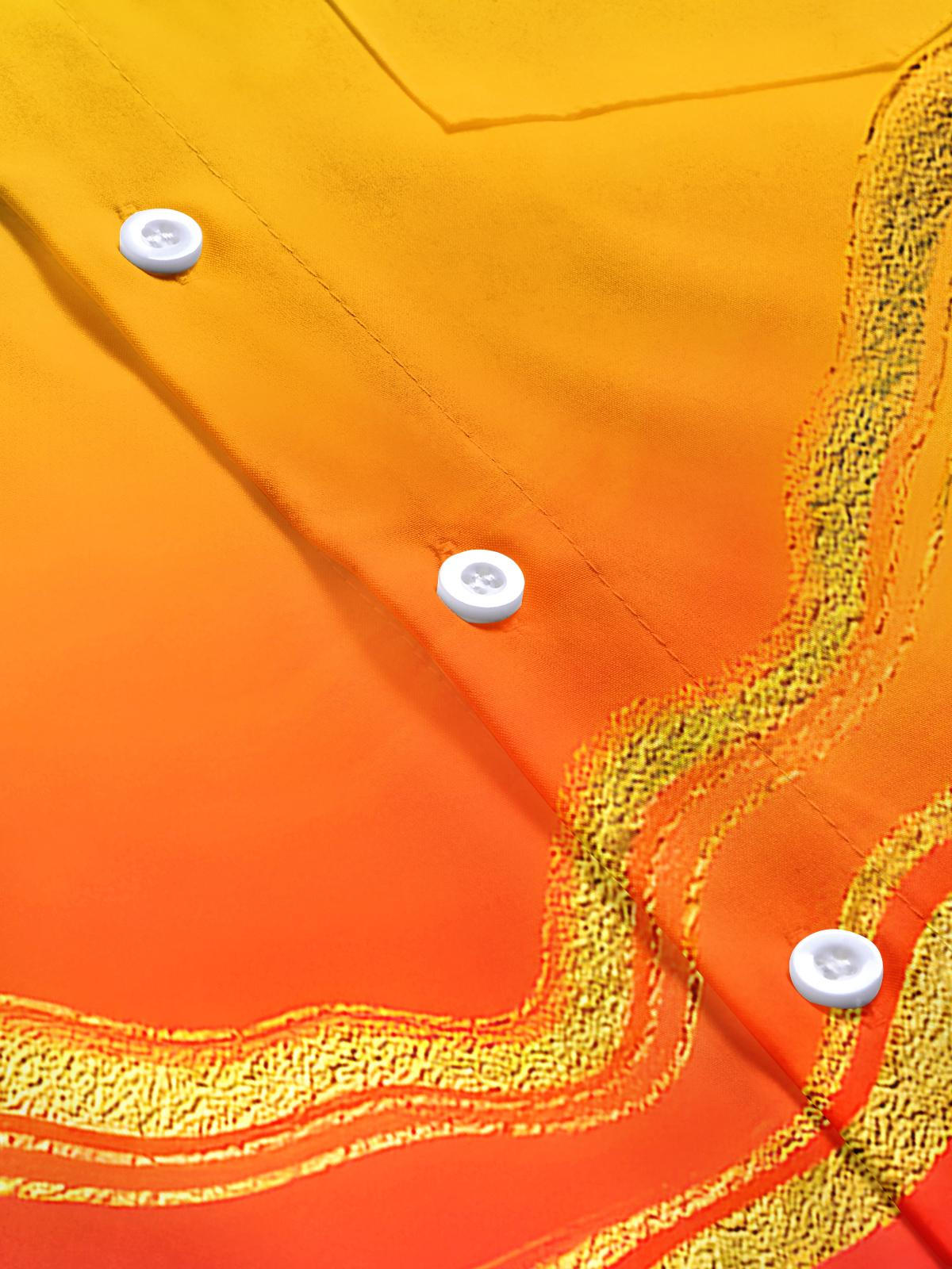 Abstract Tie Dye Men's Pocket Short Sleeve Shirts