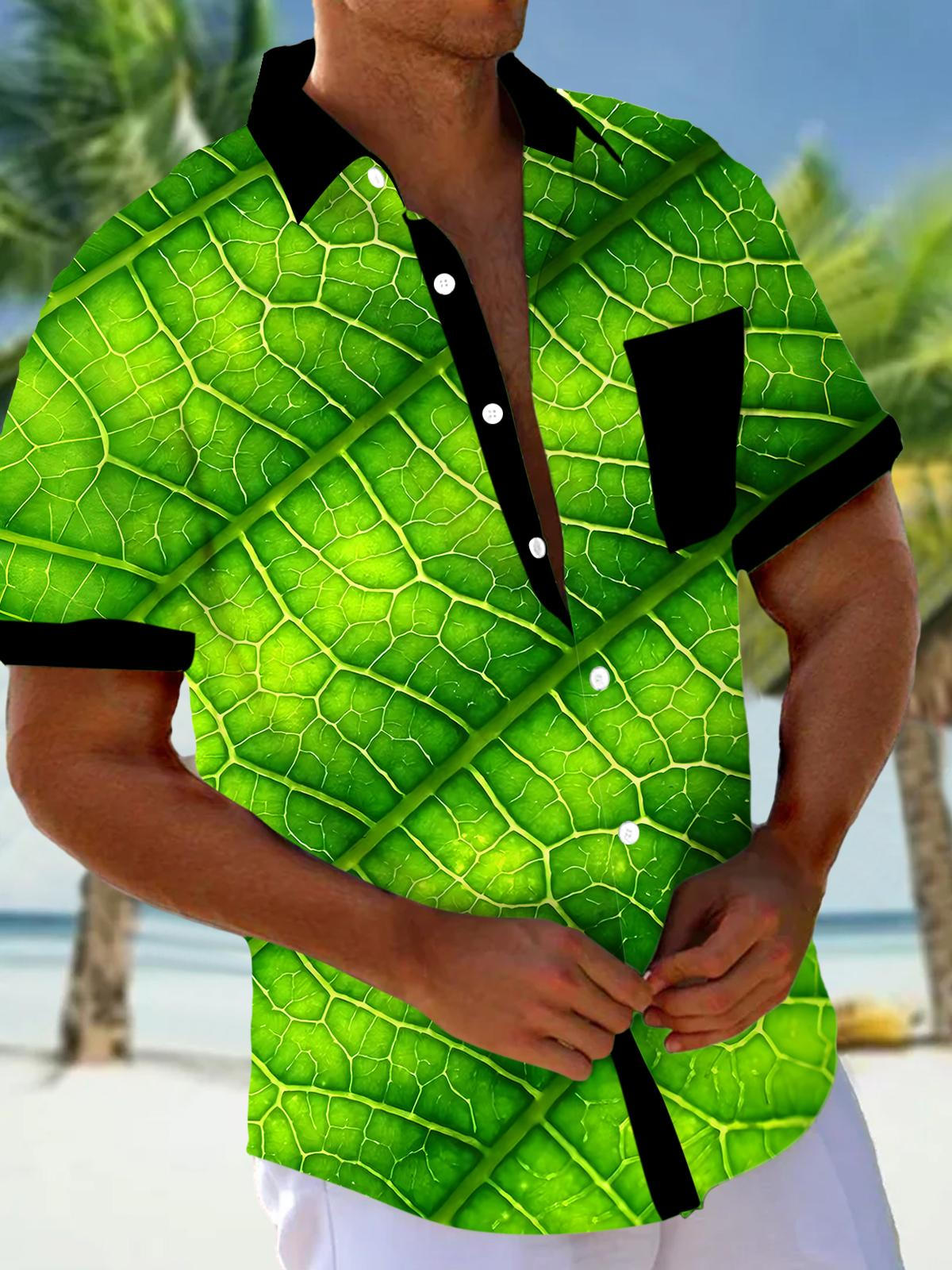 Leaf Men's Pocket Short Sleeve Shirts