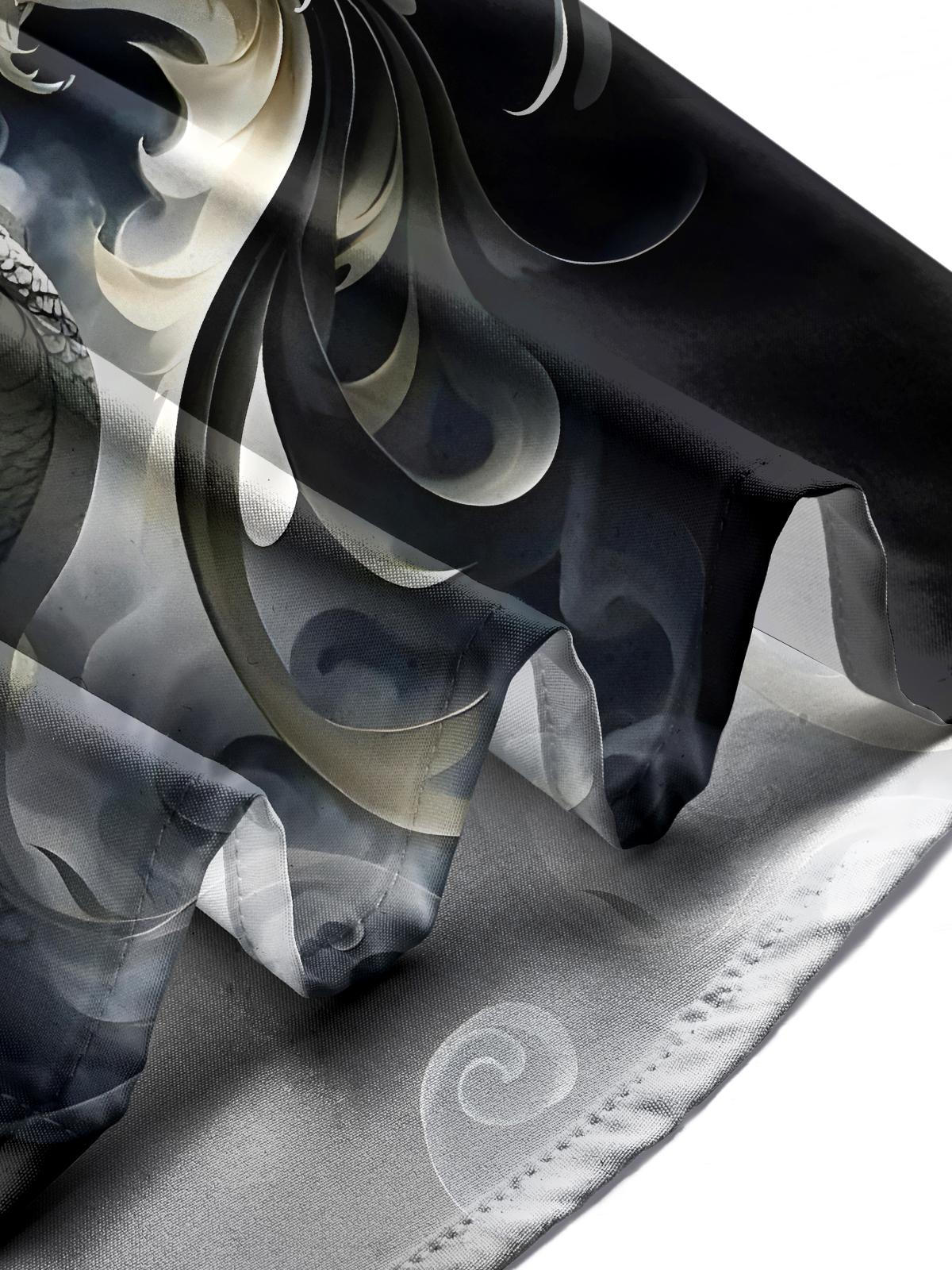 Dragon Phoenix Men's Pocket Short Sleeve Shirts