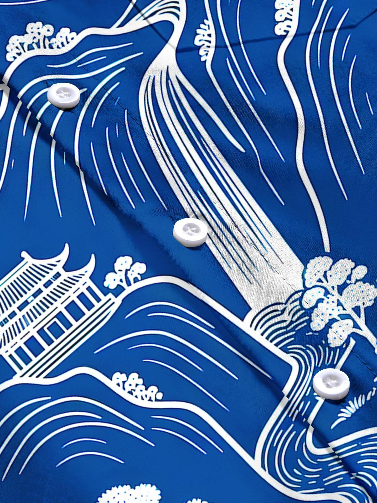 Courtyard Mountain Men's Pocket Short Sleeve Shirts