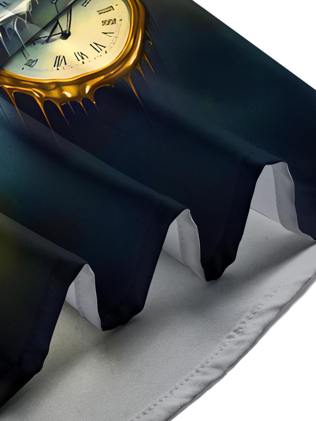 Fun Art Clock Stairs Men's Pocket Short Sleeve Shirts