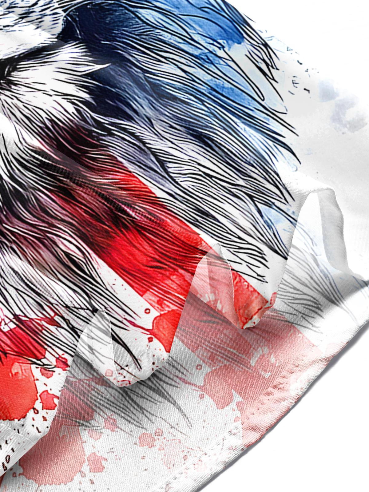 Lion Men's Pocket Short Sleeve Shirts