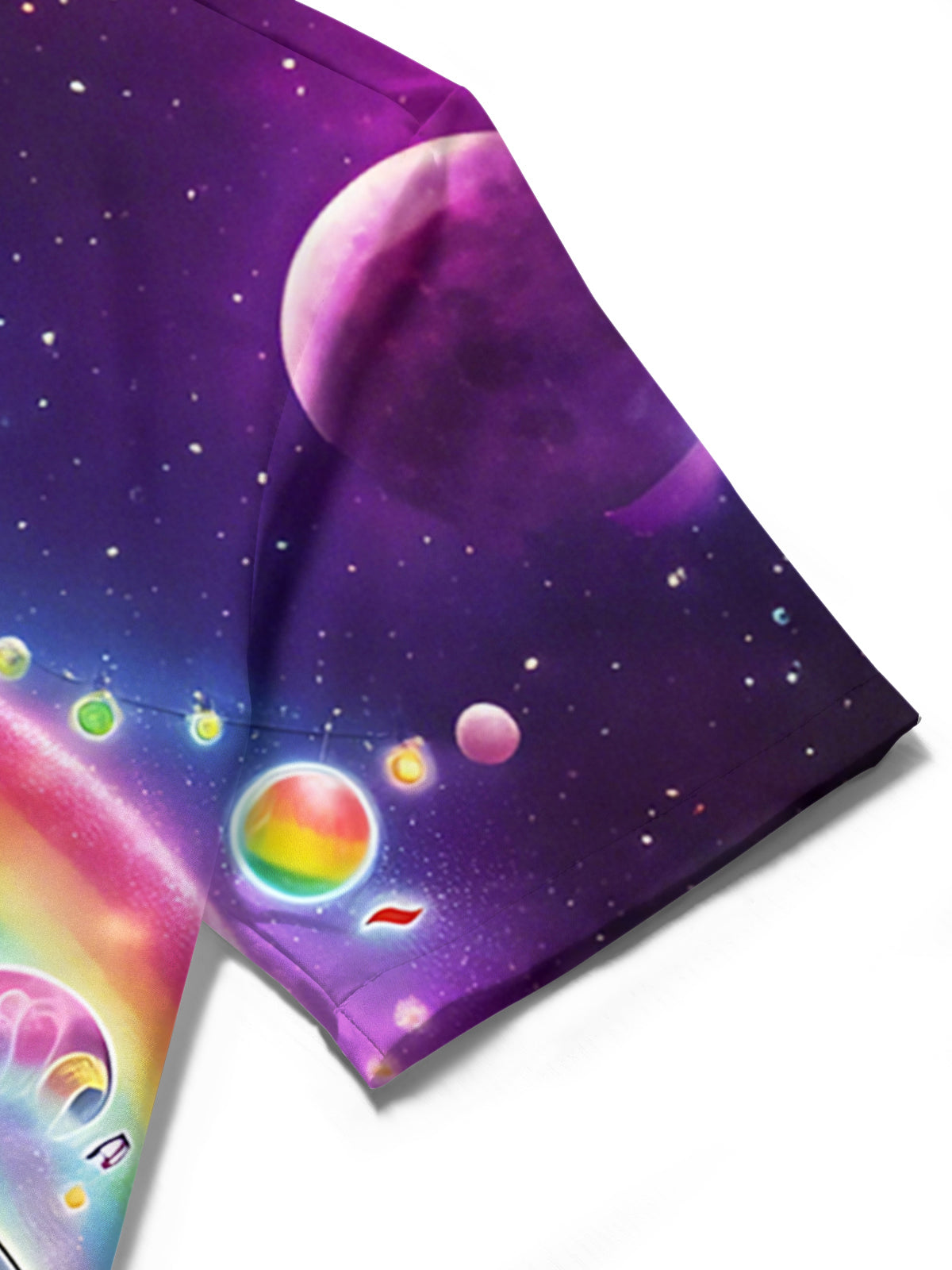 Funny Hippie Elephant Rainbow Print Men's Pocket Short Sleeve Shirts