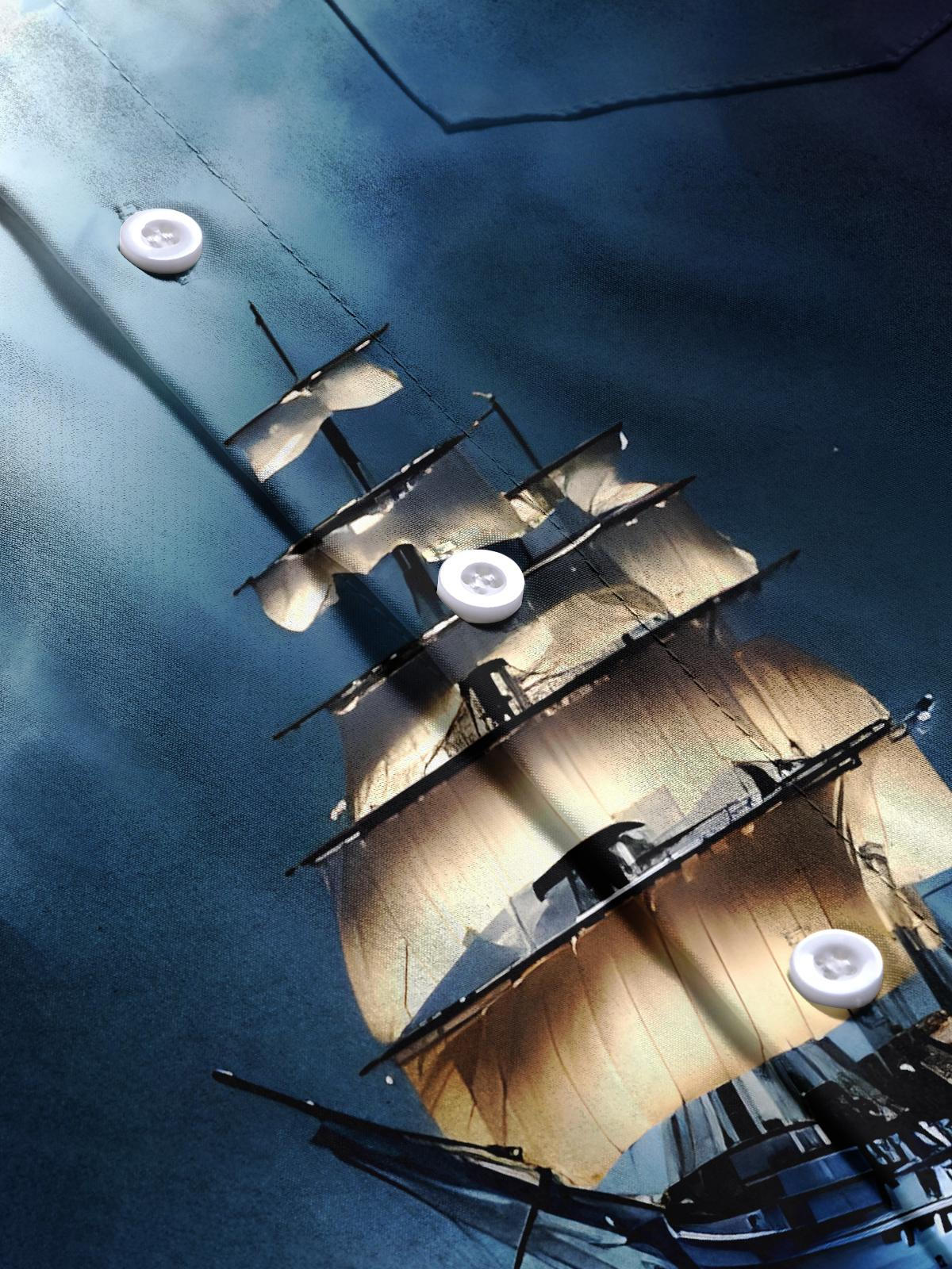 Boat Men's Pocket Short Sleeve Shirts