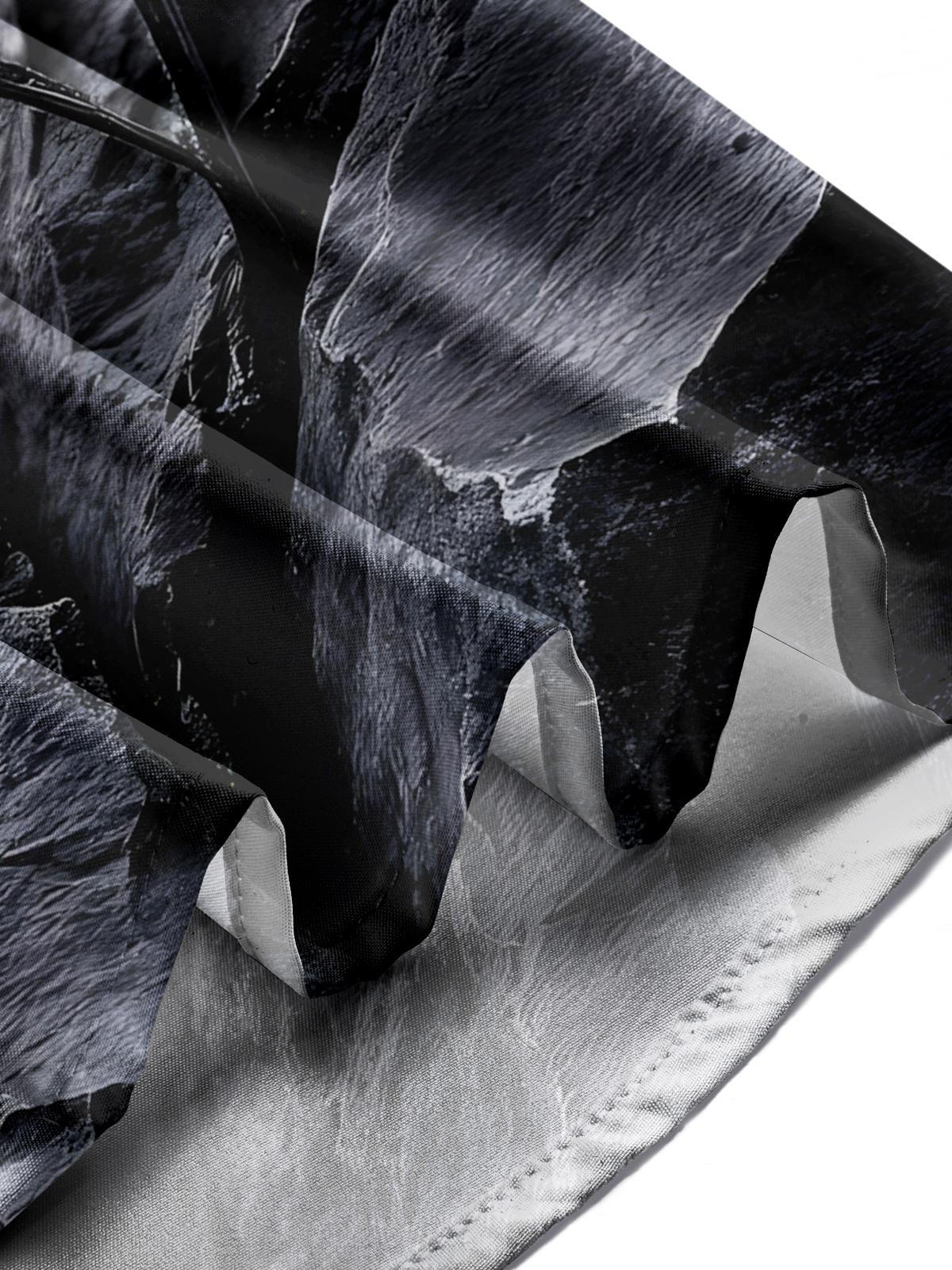 Floral Print Men's Pocket Short Sleeve Shirts