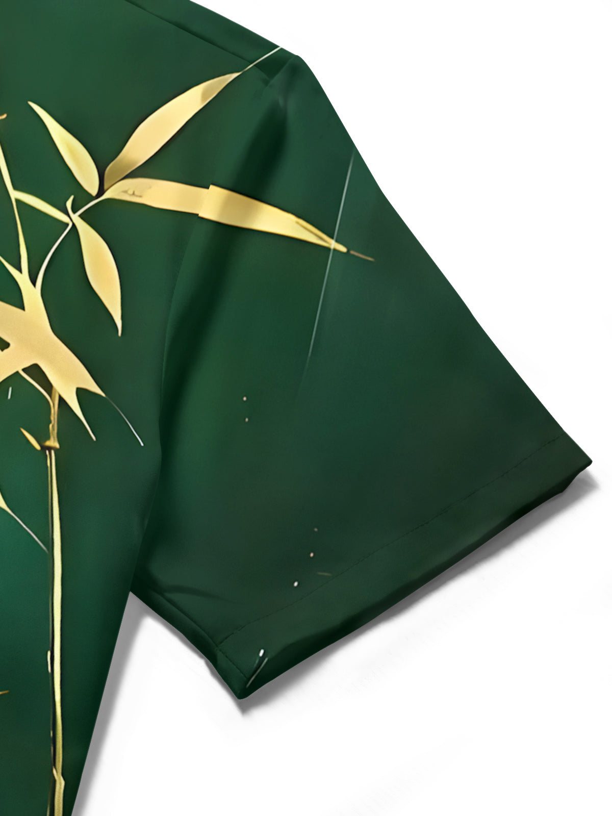 Bamboo Print Men's Pocket Short Sleeve Shirts