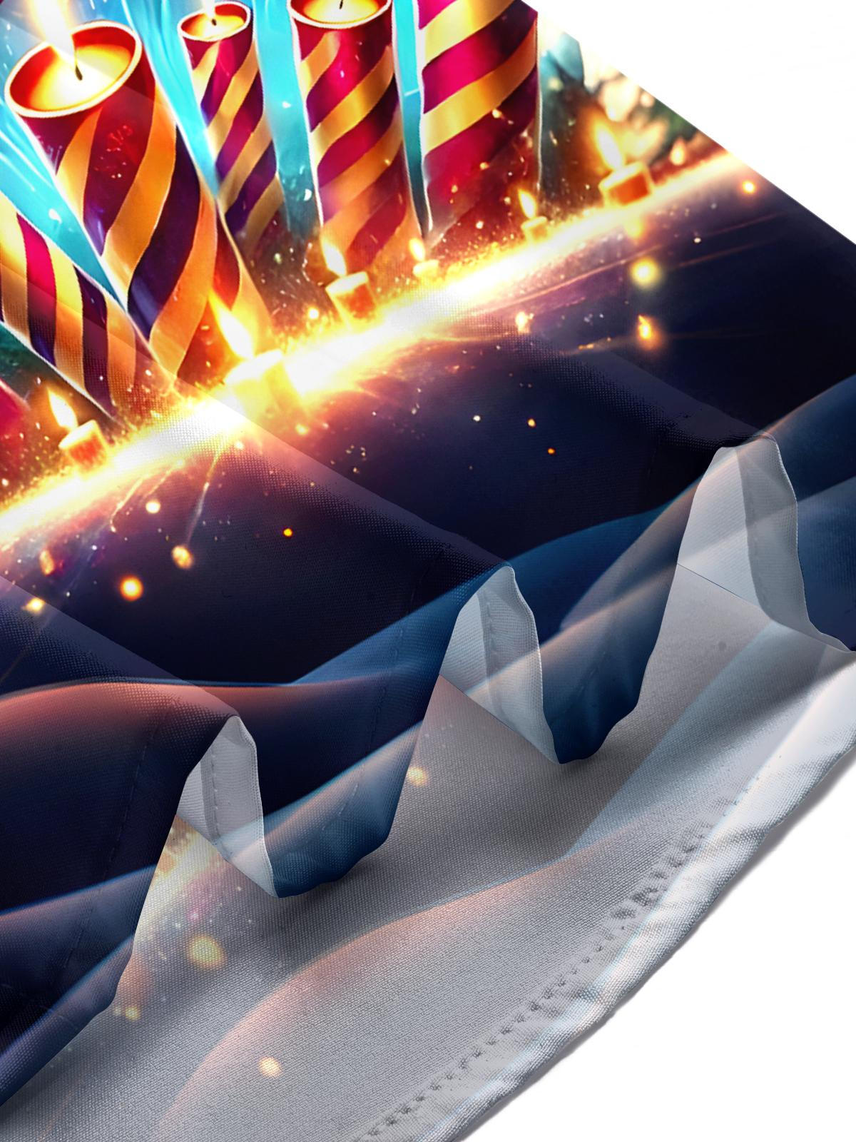 2026 New Year Fireworks Men's Pocket Short Sleeve Shirts