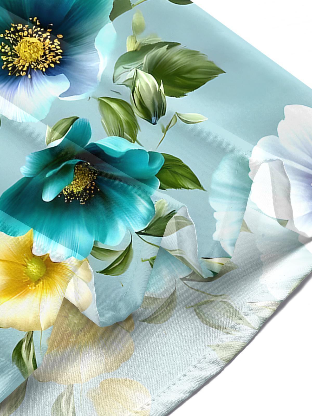 Floral Men's Pocket Short Sleeve Shirts