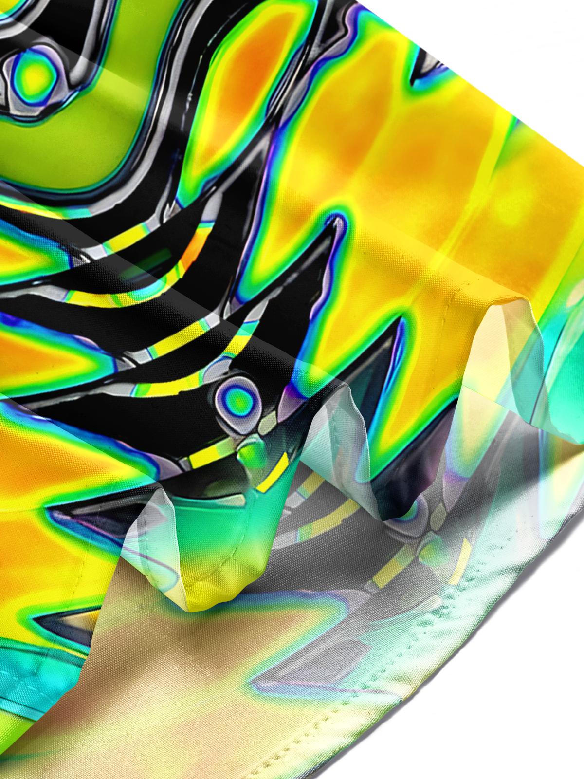 Abstract Men's Pocket Short Sleeve Shirts