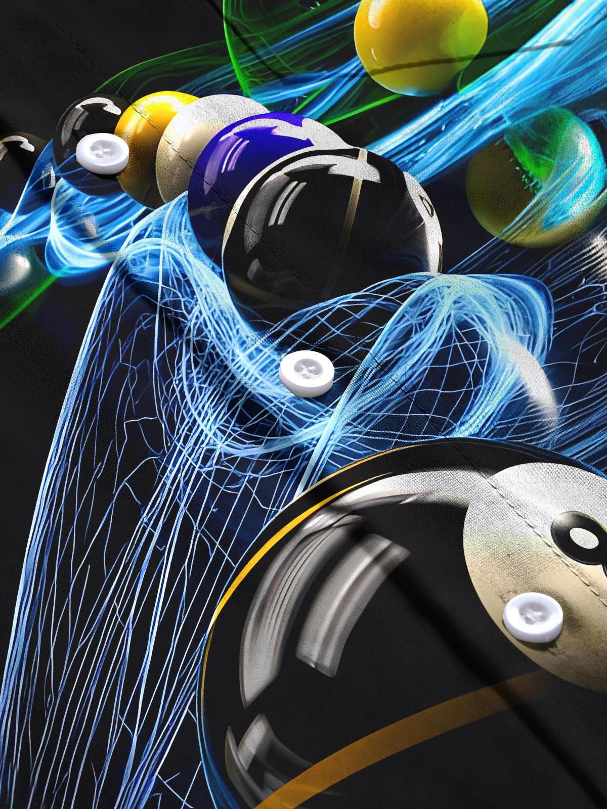 Billiards Men's Pocket Short Sleeve Shirts