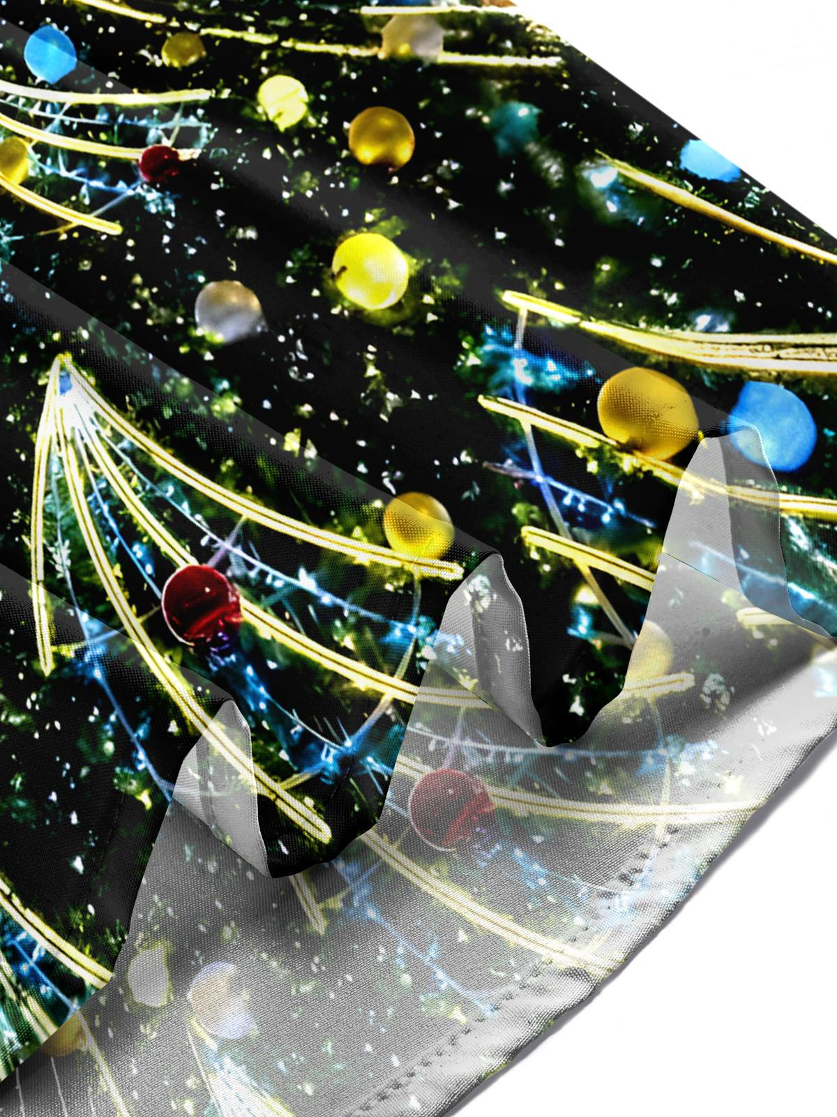 Christmas Tree Men's Pocket Short Sleeve Shirts