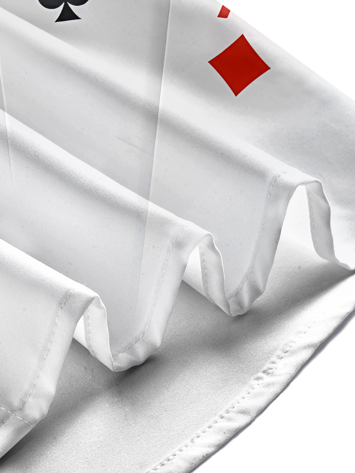 Poker Print Men's Pocket Short Sleeve Shirts