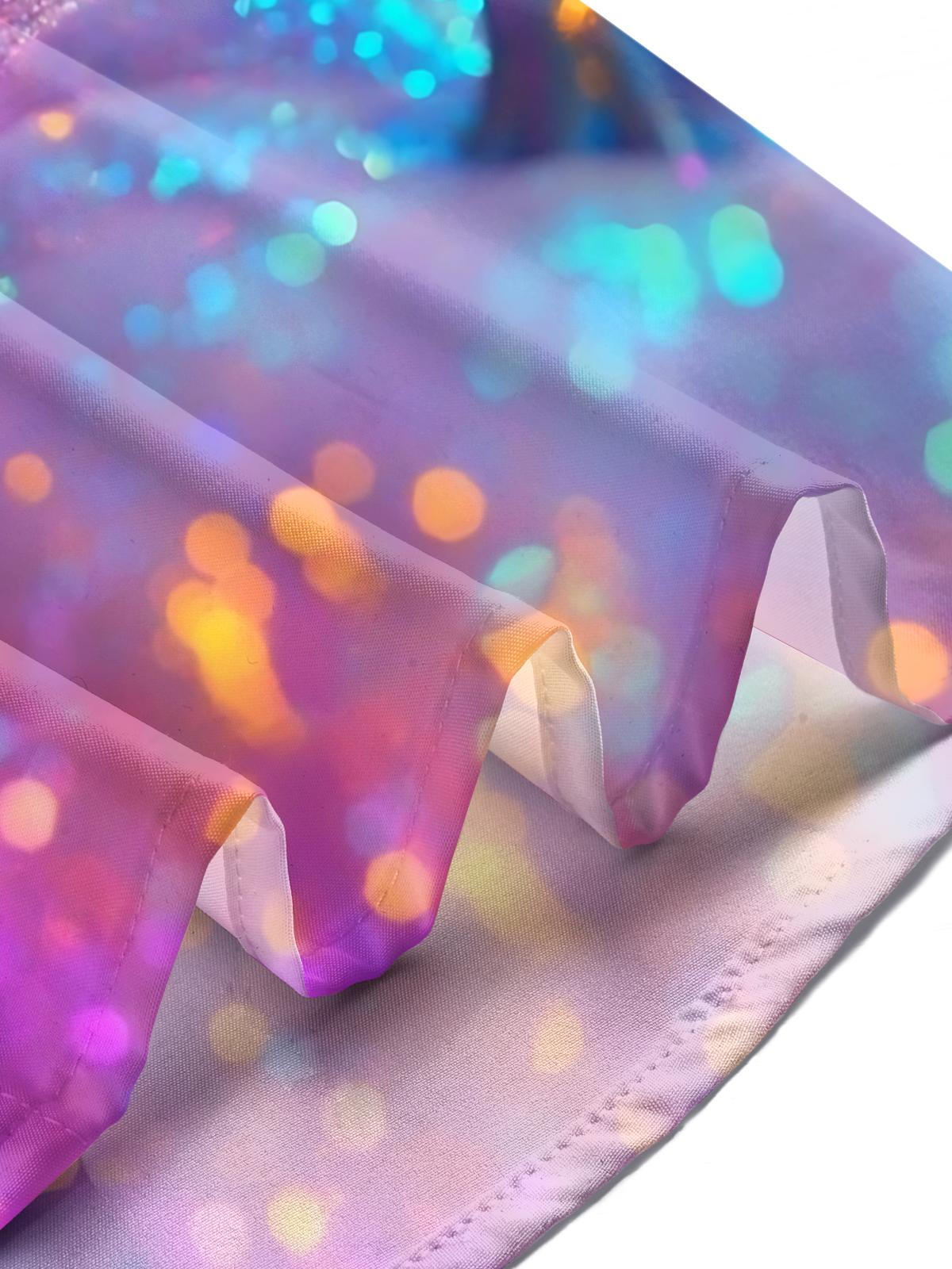 Gradient Pumpkin Print Men's Pocket Long Sleeve Shirts