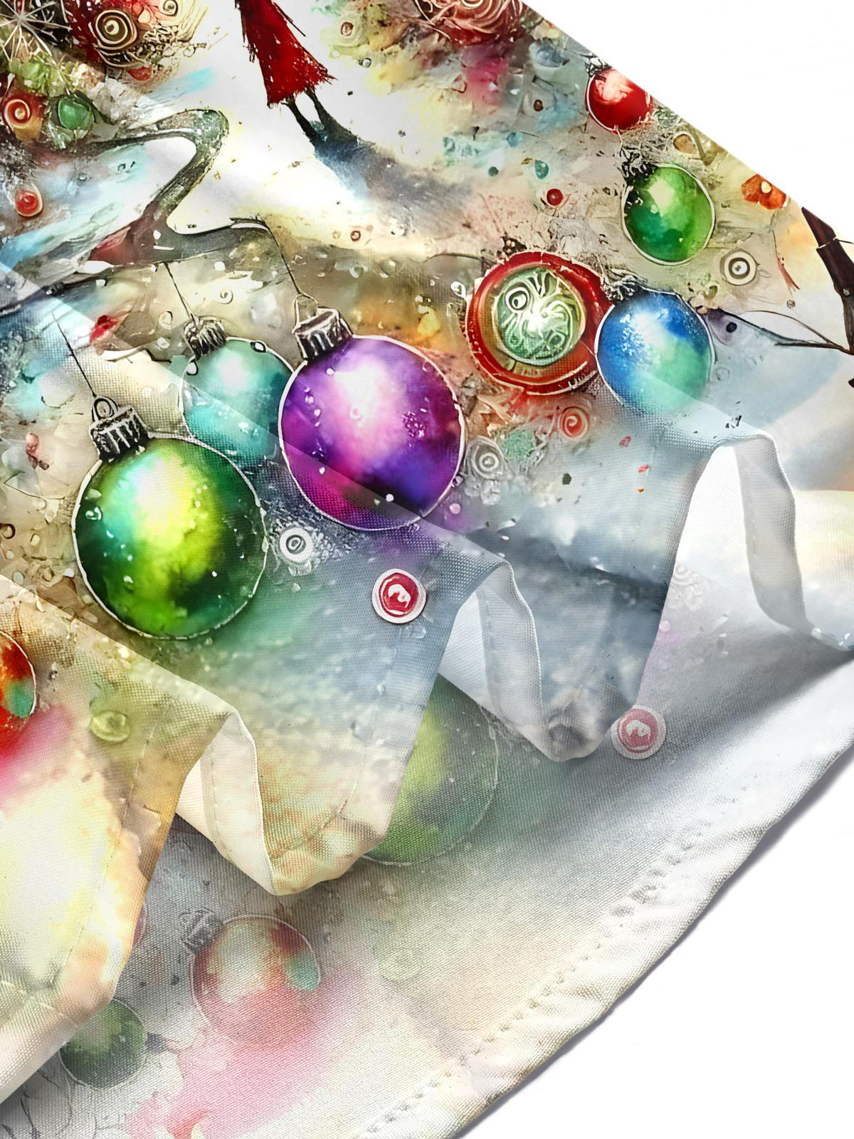 Christmas Tree Men's Pocket Long Sleeve Shirts