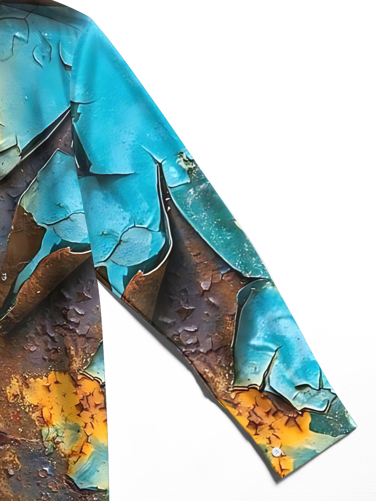 Vintage Rust Print Men's Pocket Long Sleeve Shirts