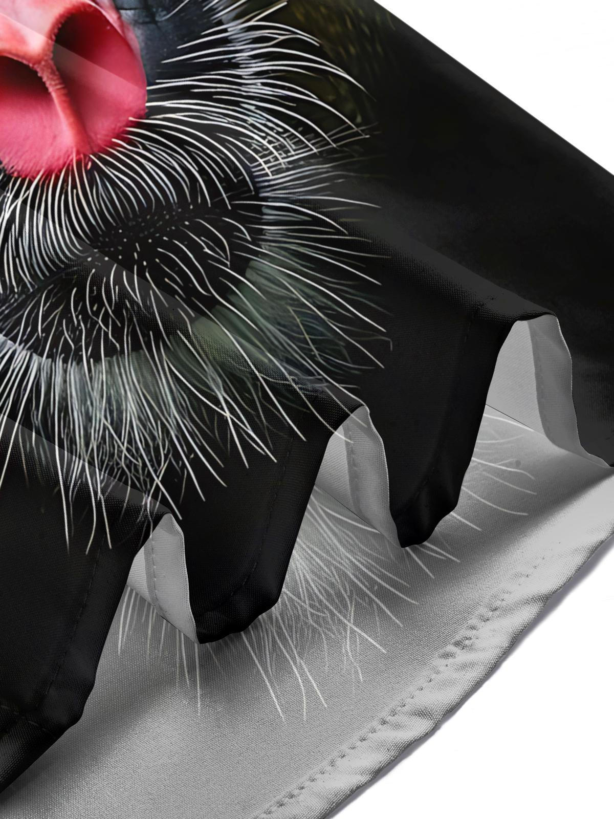 Monkey Print Men's Pocket Short Sleeve Shirts