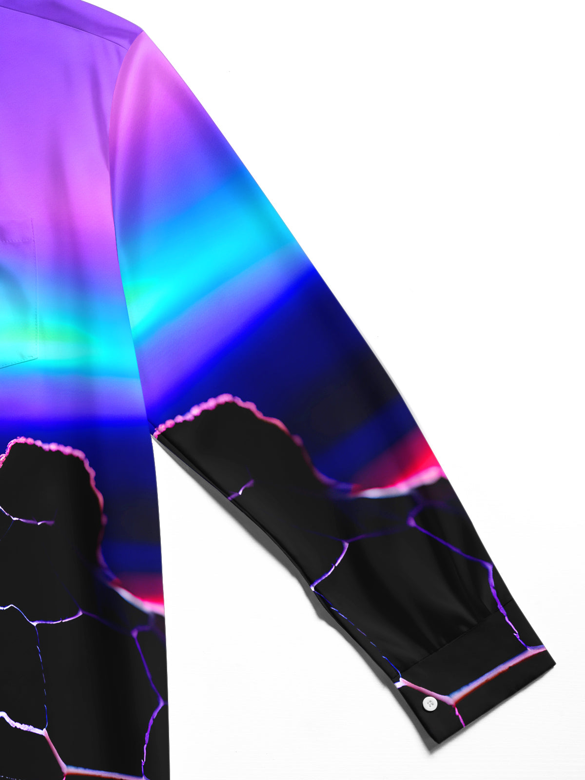 Abstract Men's Pocket Long Sleeve Shirts