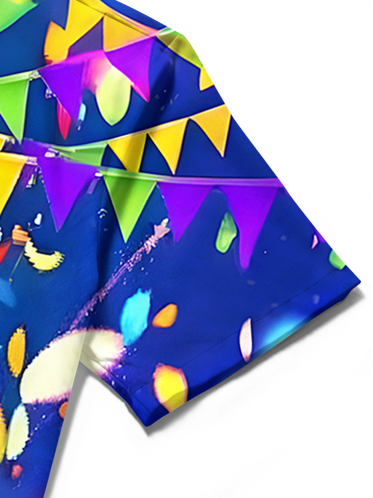 Mardi Gras Men's Pocket Short Sleeve Shirts