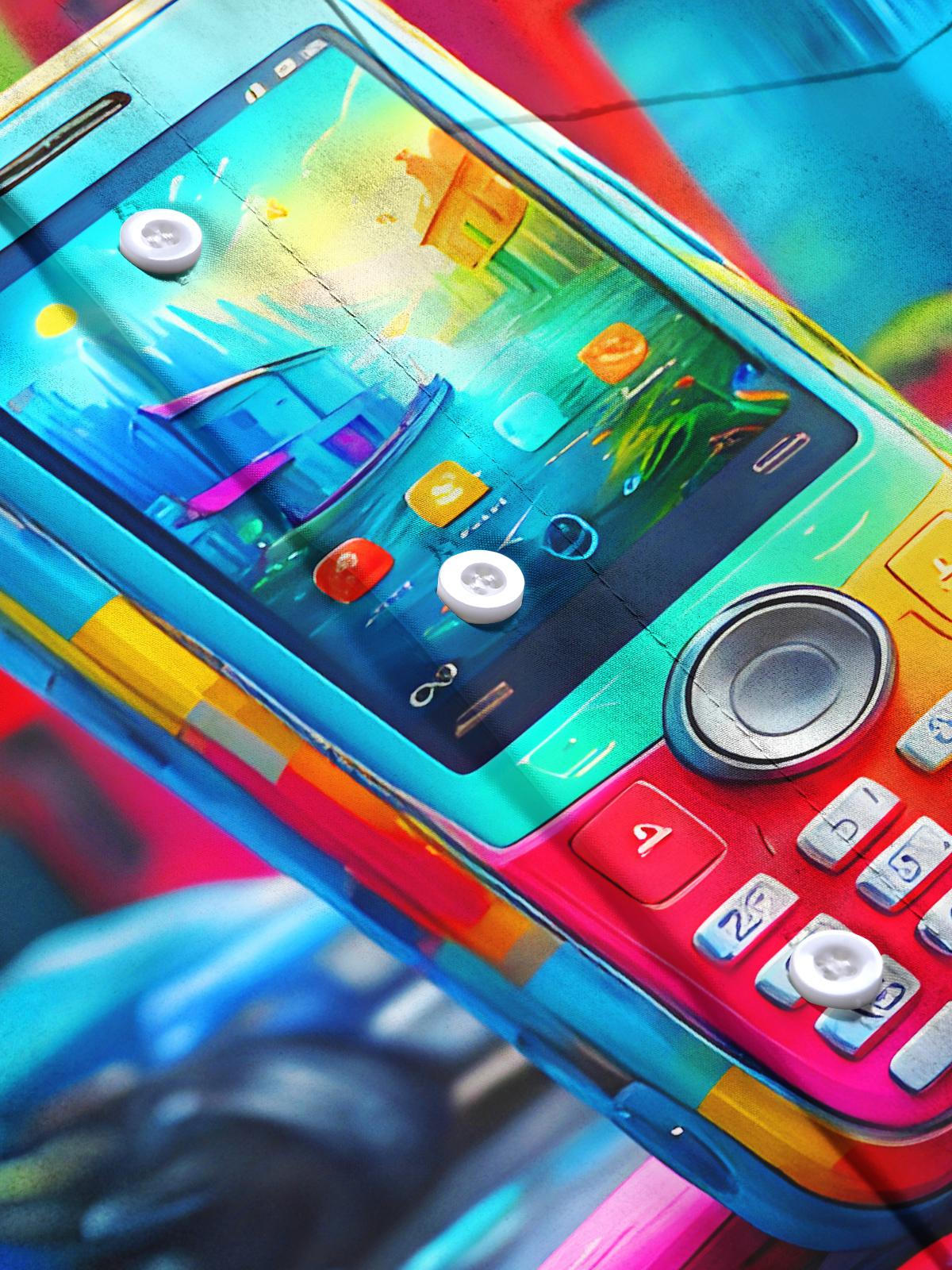 Colorful Classic Button Mobile Phone Men's Pocket Long Sleeve Shirts