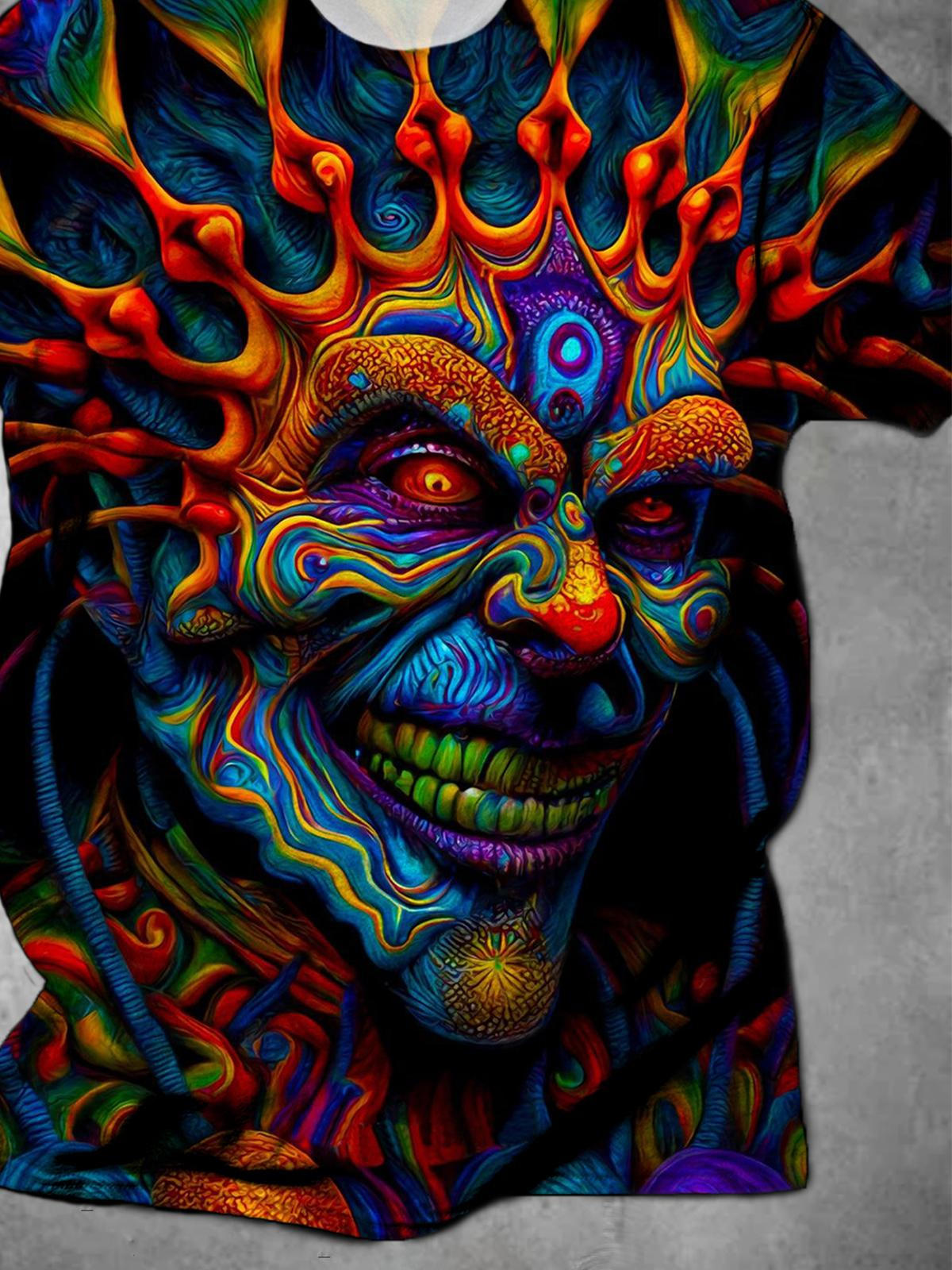 Round Neck Short Sleeve Men's T-shirt