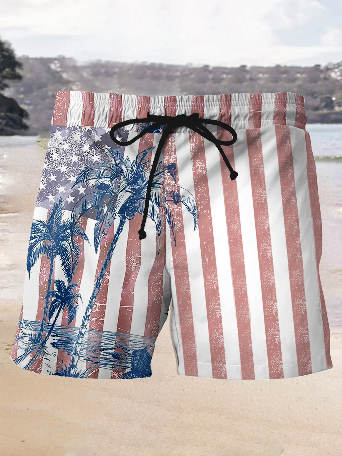 America Flag Shorts for Men
