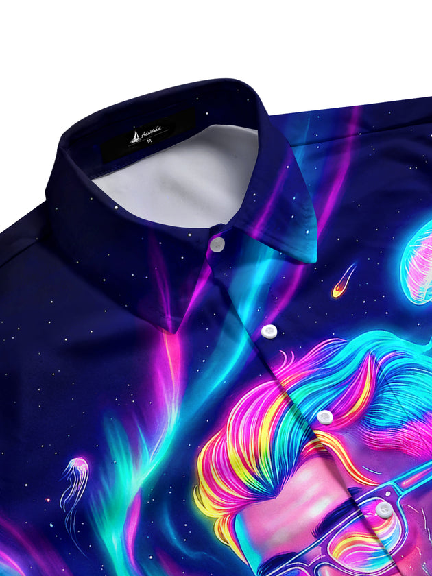 men's tropical shirt side view