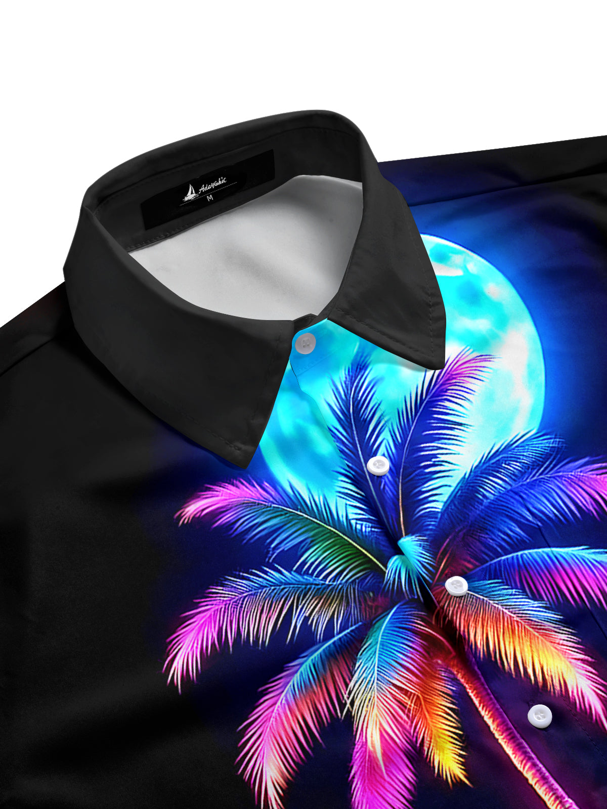 Hawaiian Coconut Tree Men's Pocket Short Sleeve Shirts