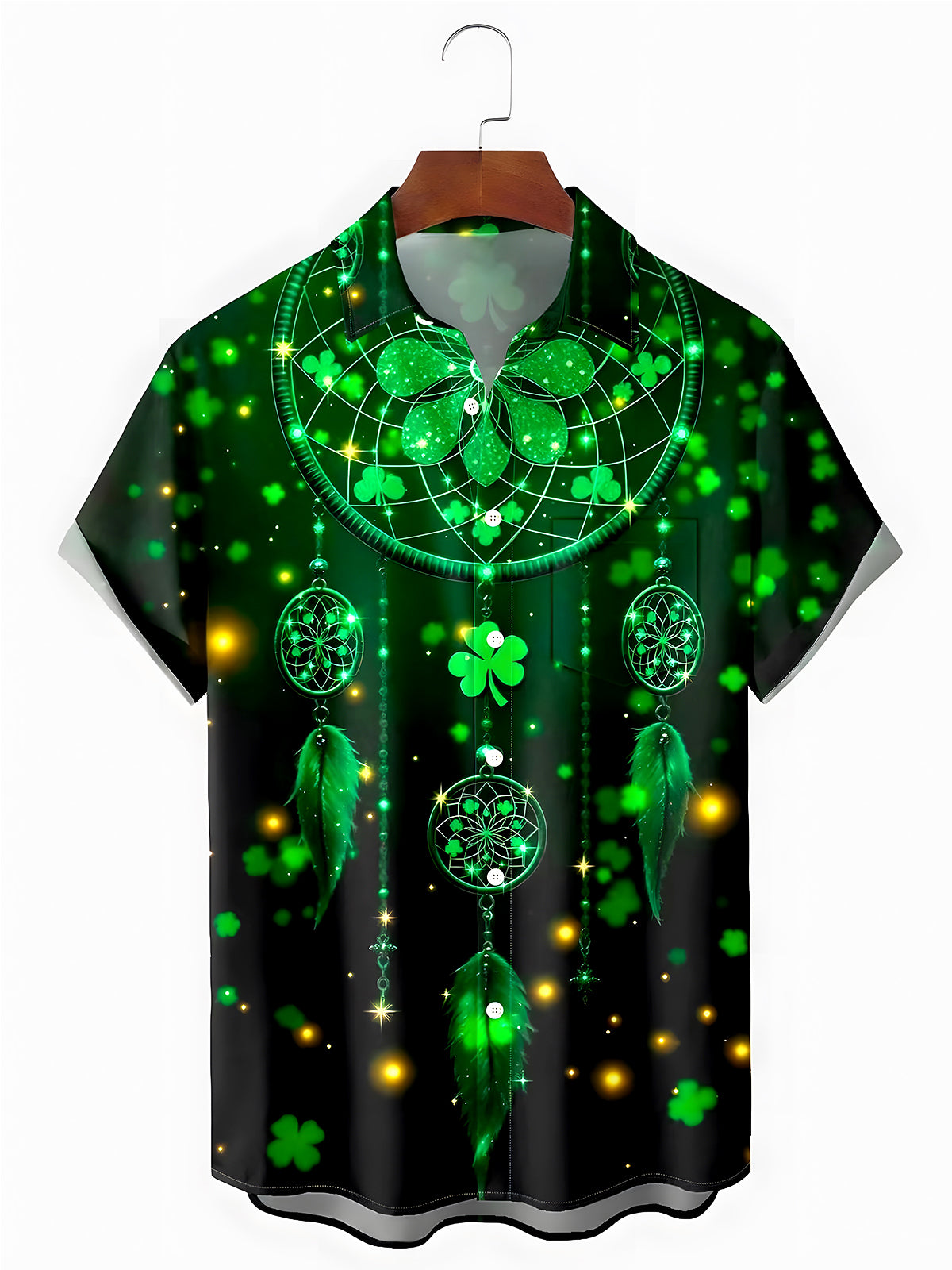 St. Patrick's Day Men's Pocket Short Sleeve Shirts