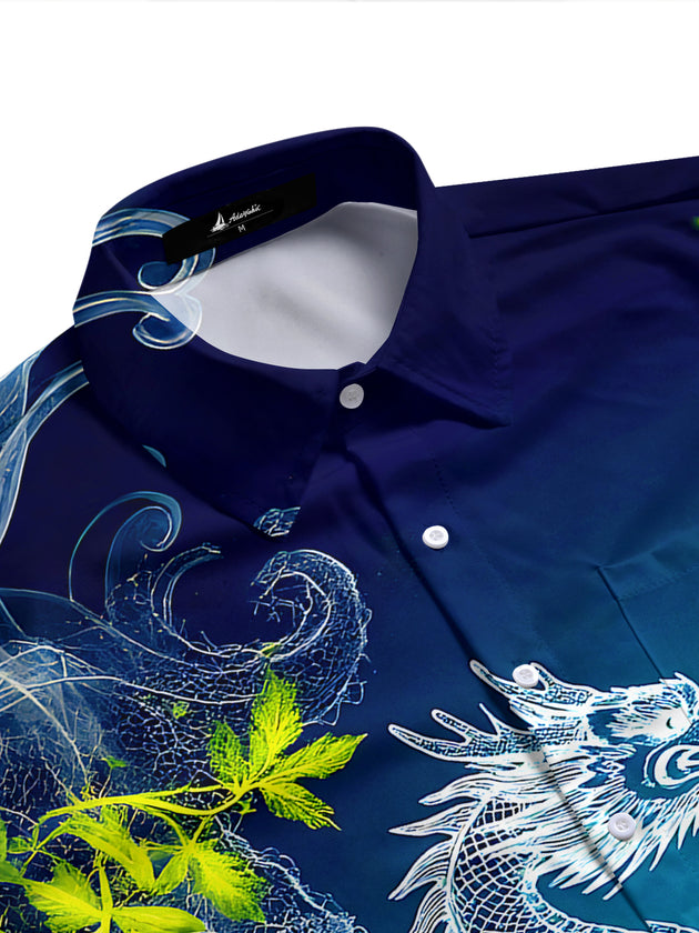 Dragon Men's Pocket Short Sleeve Shirts