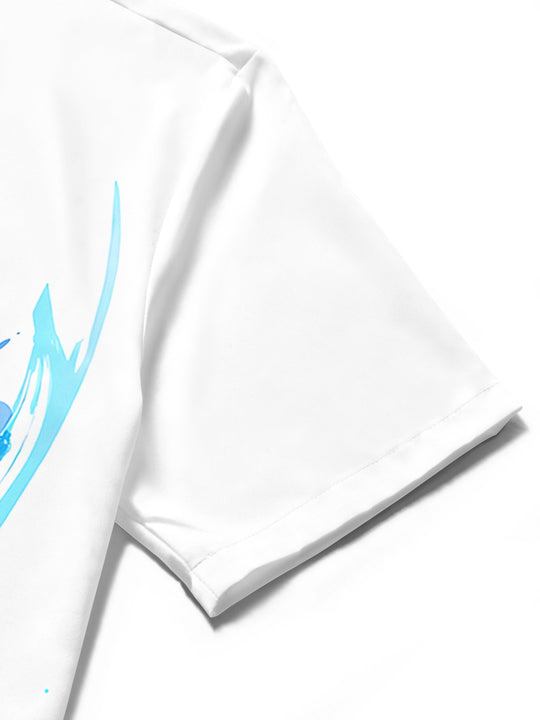 Hawaiian Dolphin Boat Men's Pocket Short Sleeve Shirts