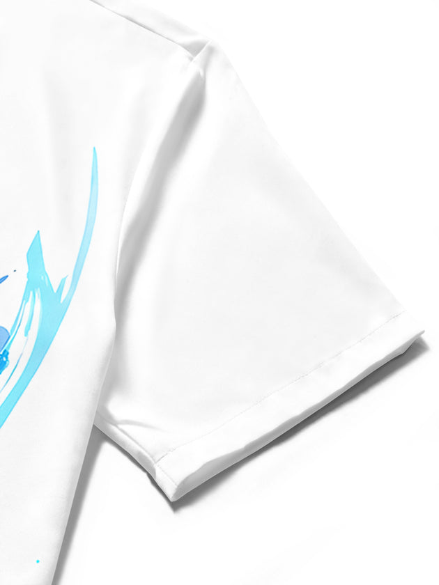 Hawaiian Dolphin Boat Men's Pocket Short Sleeve Shirts