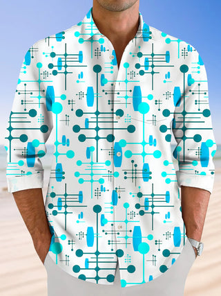 men's holiday shirt back view