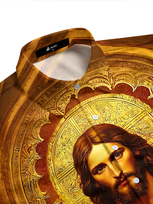 Jesus Men's Pocket Short Sleeve Shirts