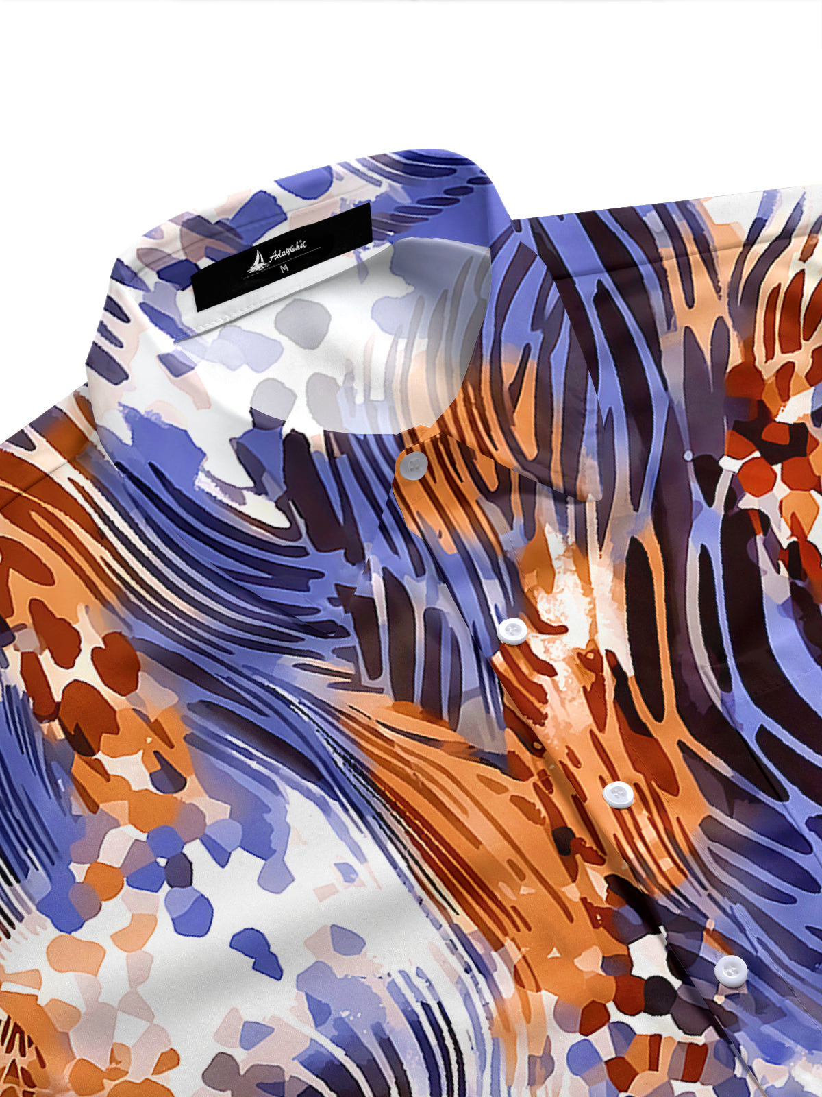 Abstract Men's Pocket Short Sleeve Shirts