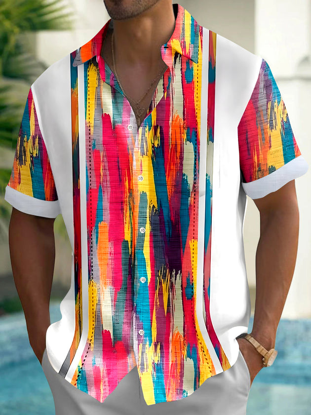 men's tie dye shirt front view