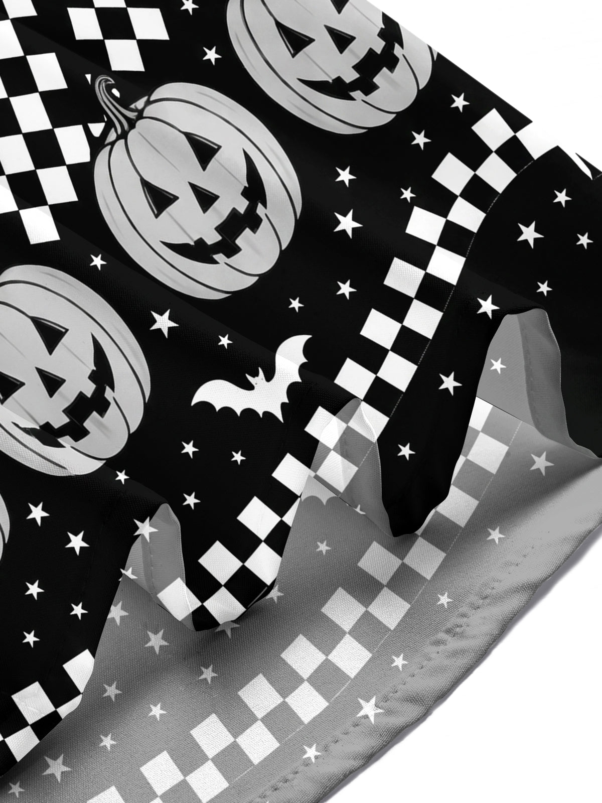 Adaychic Men's Graphic Halloween Skulls Print Short Sleeve Shirt with Chest Pocket