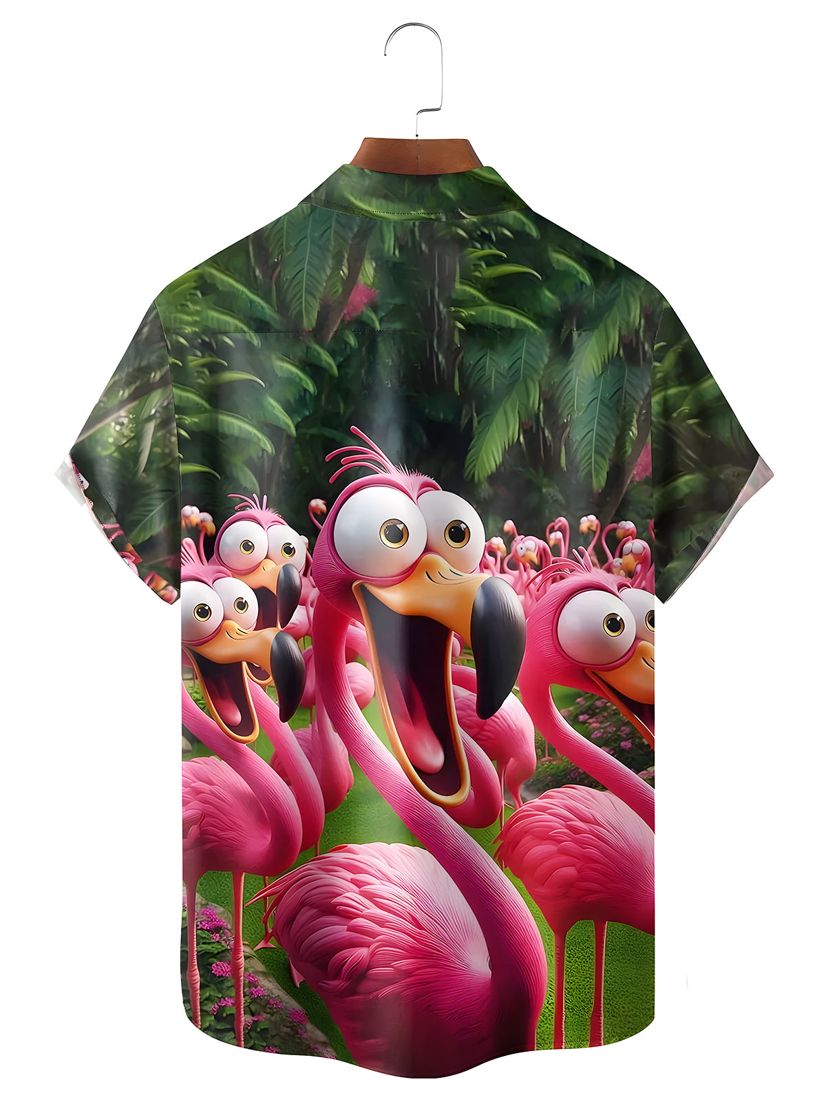 men's aloha shirt back view
