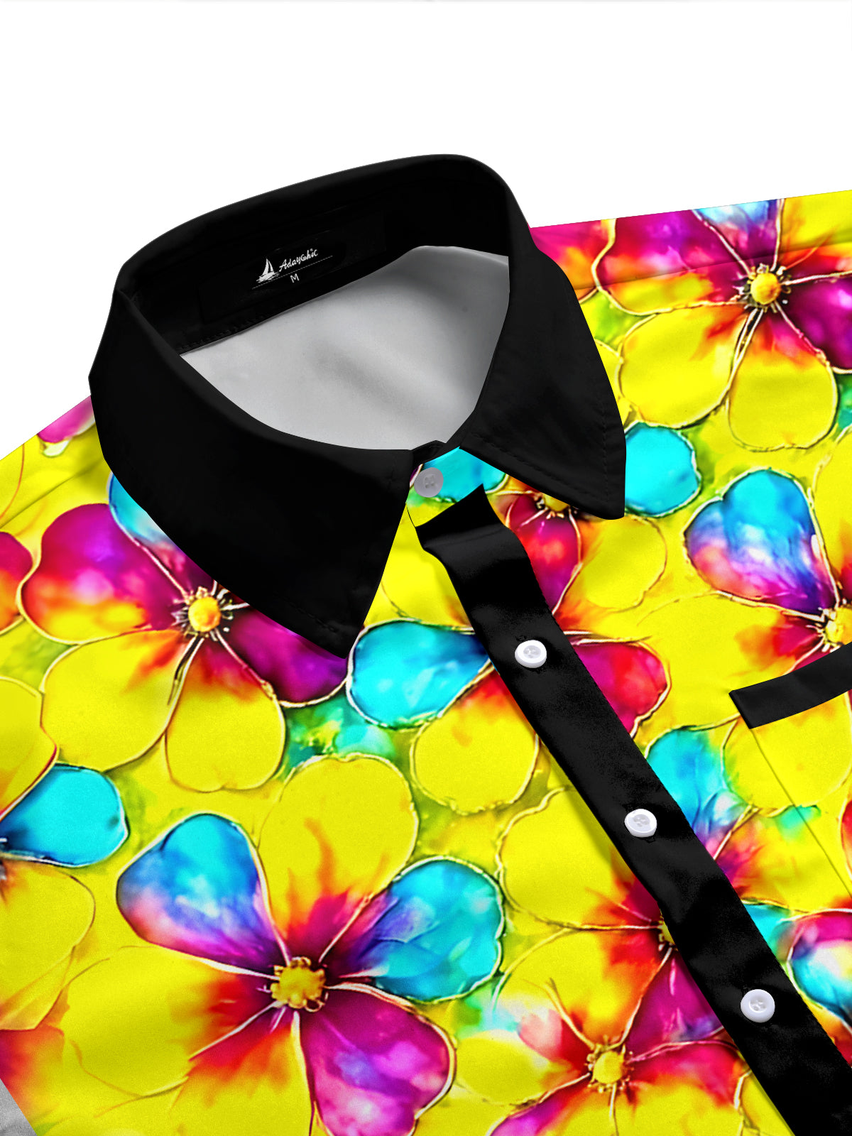 men's tropical shirt side view
