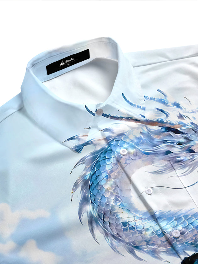 Dragon Men's Pocket Short Sleeve Shirts