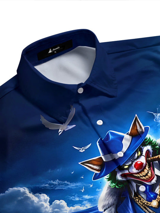 men's short sleeve shirt side view