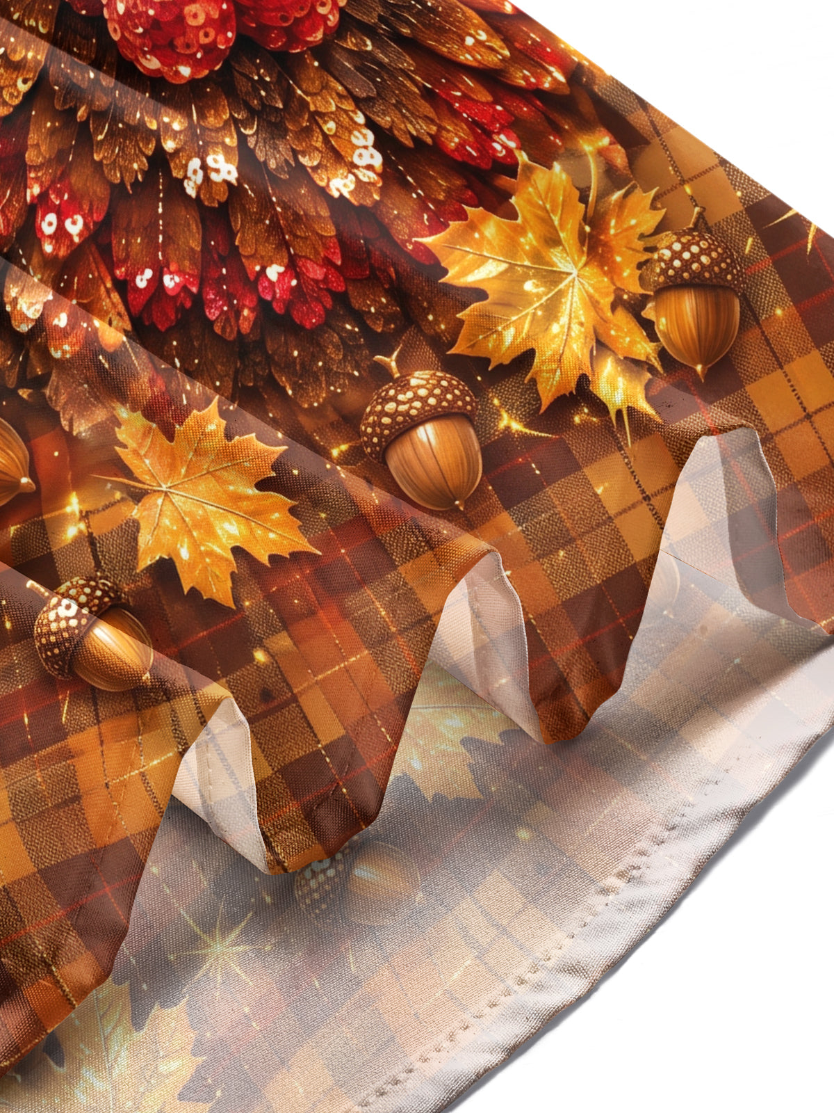 Adaychic Men's Thanksgiving Turkey With Pilgrim Hat Print Long Sleeve Shirt with Chest Pocket