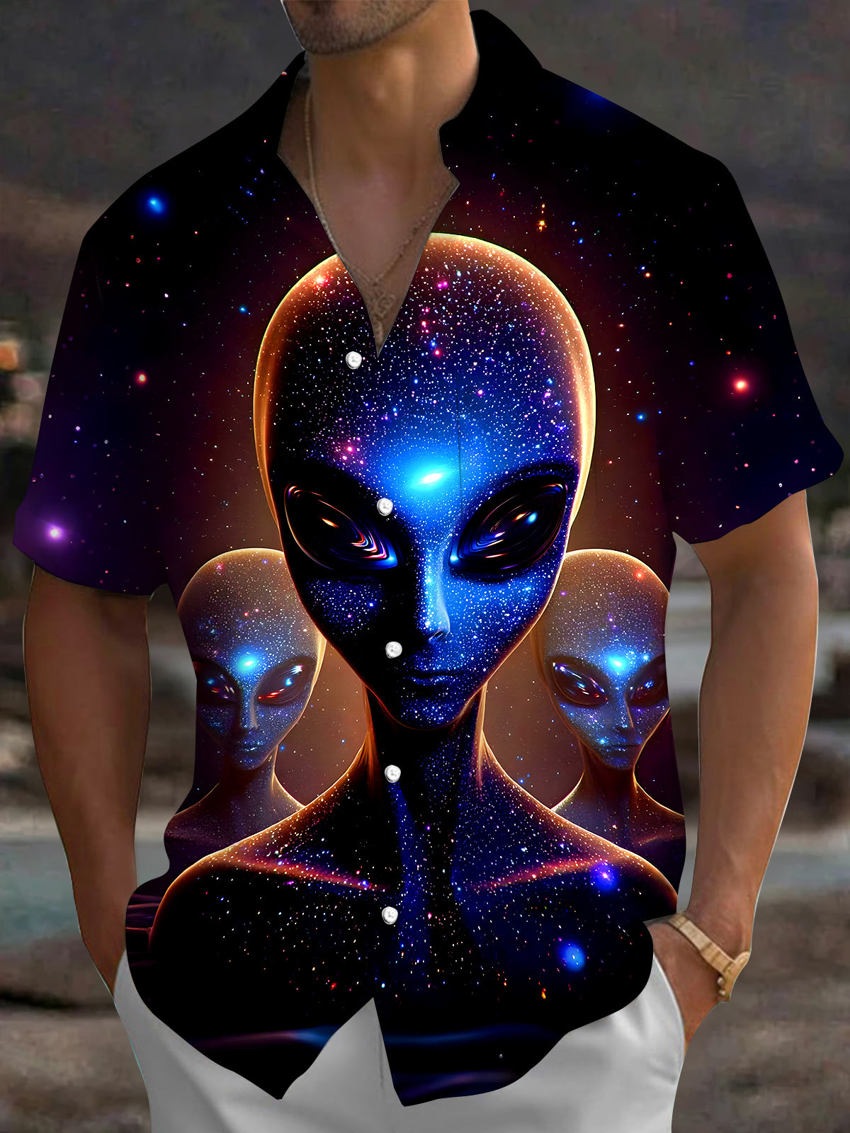 men's shirt front view