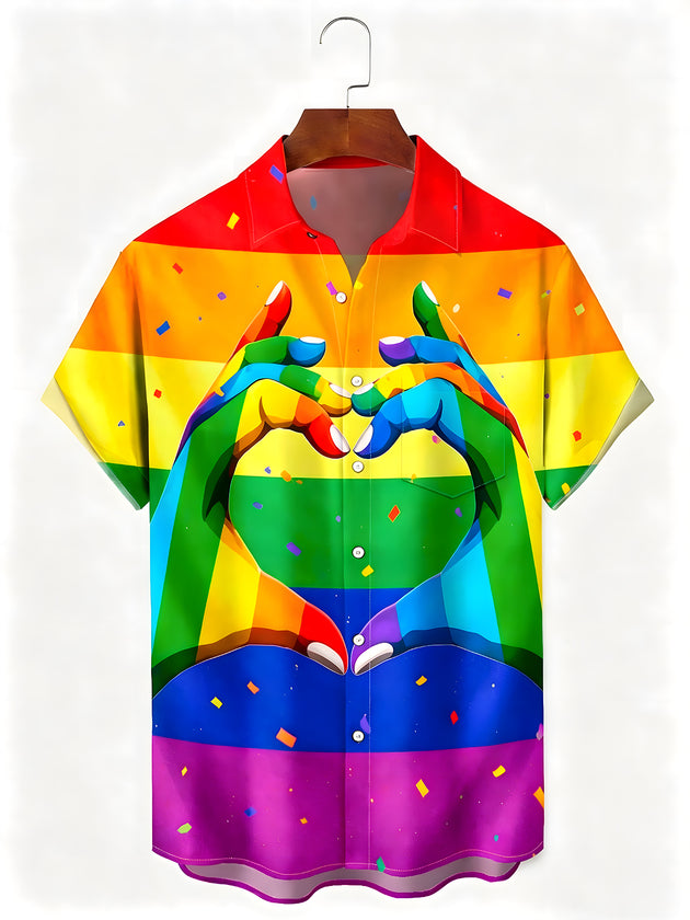 men's shirt front view