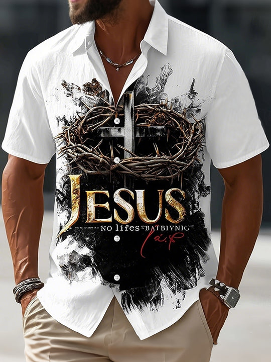 men's shirt front view