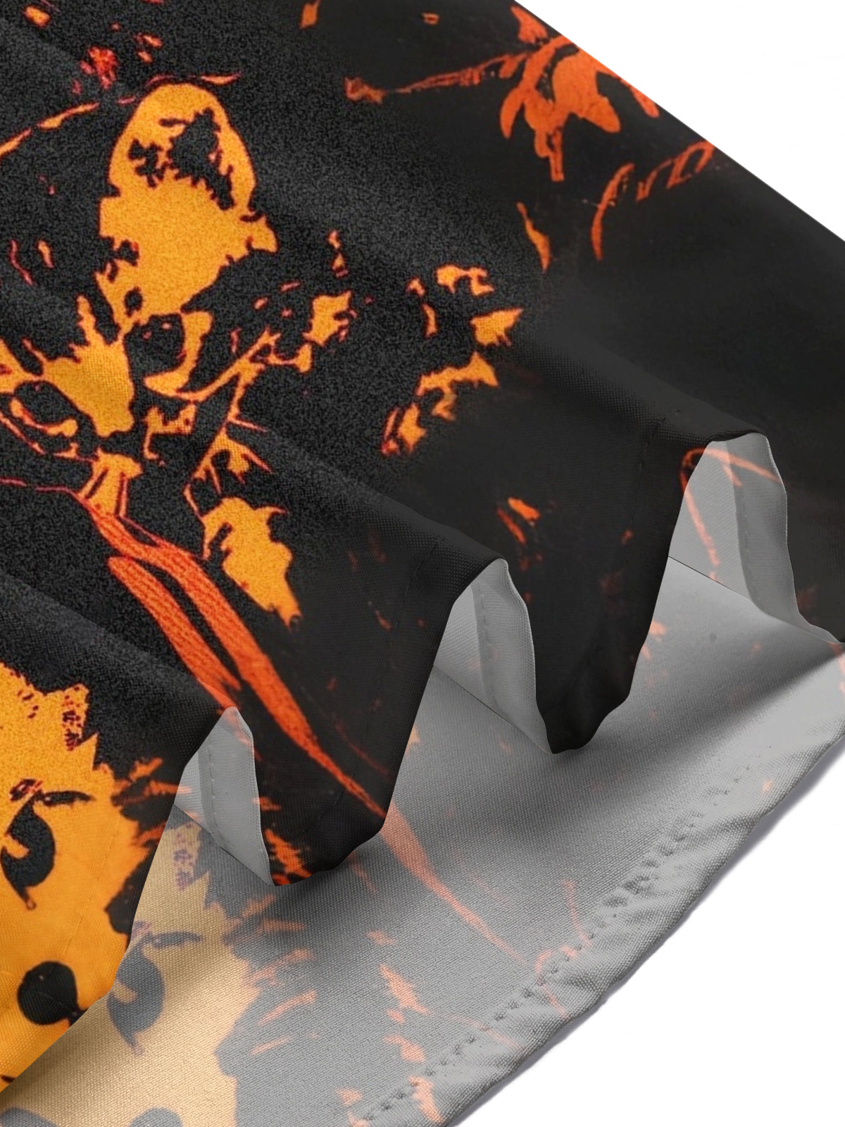 Adaychic Men's Hawaiian Cat Faces Print Short Sleeve Shirt with Chest Pocket