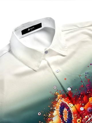 Musical Note Men's Pocket Short Sleeve Shirts