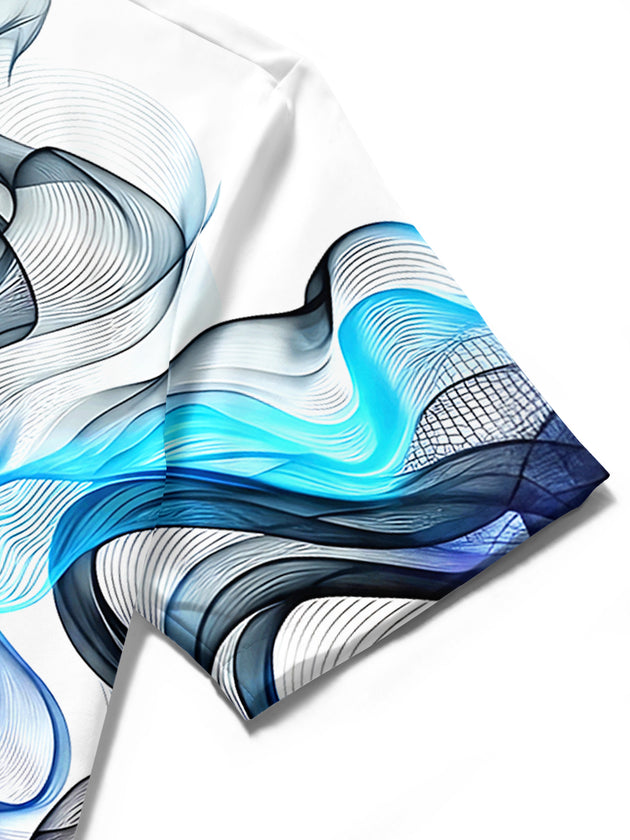 Abstract Men's Pocket Short Sleeve Shirts