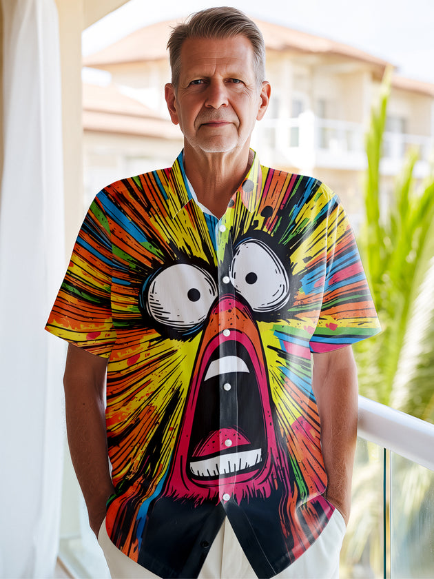men's printed shirt summer vacation view 7