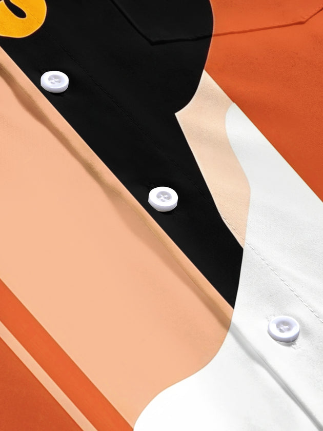 Cat Men's Pocket Short Sleeve Shirts
