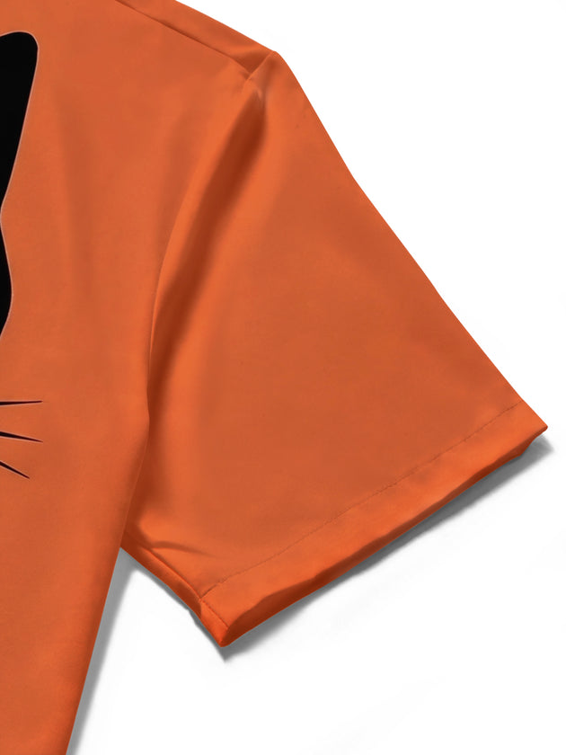 Cat Men's Pocket Short Sleeve Shirts